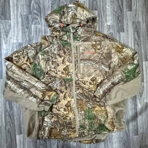 Rustic Ridge Scent Factor Camo Hunting Jacket 2XL Hooded Full Zip Realtree